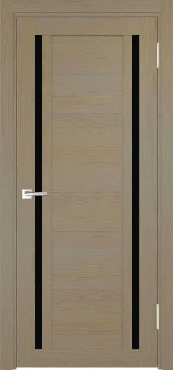 Фото Межкомнатная дверь Легенда Z-3 Тон Неаполь Остекление Лакобель черное